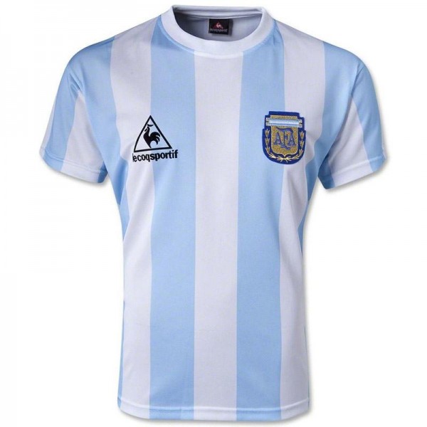 Argentina Maglia da calcio retro home dell'Argentina Maglia Manadona edizione commemorativa 1986